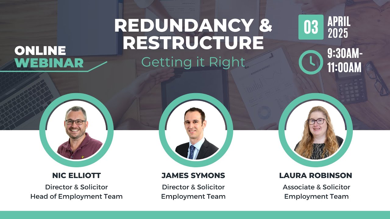 Redundancy and Restructure | HR & Employment Law Webinar | Actons Solicitors