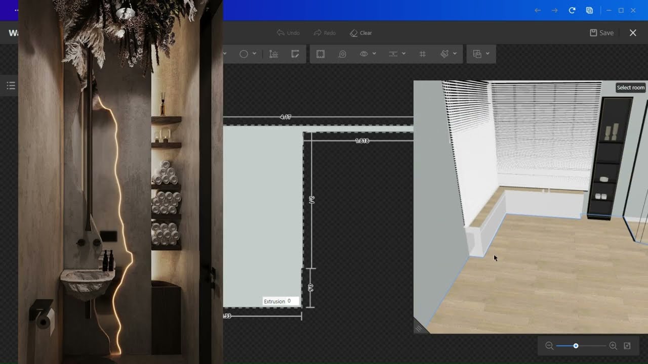 How To Create This Mirror Design In Coohom. Step by Step Tutorial with Renders