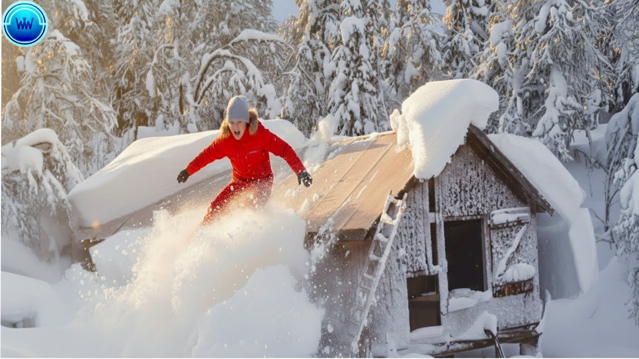 Winter Moments That Will Leave You SPEECHLESS | Massive Roof Avalanche #8