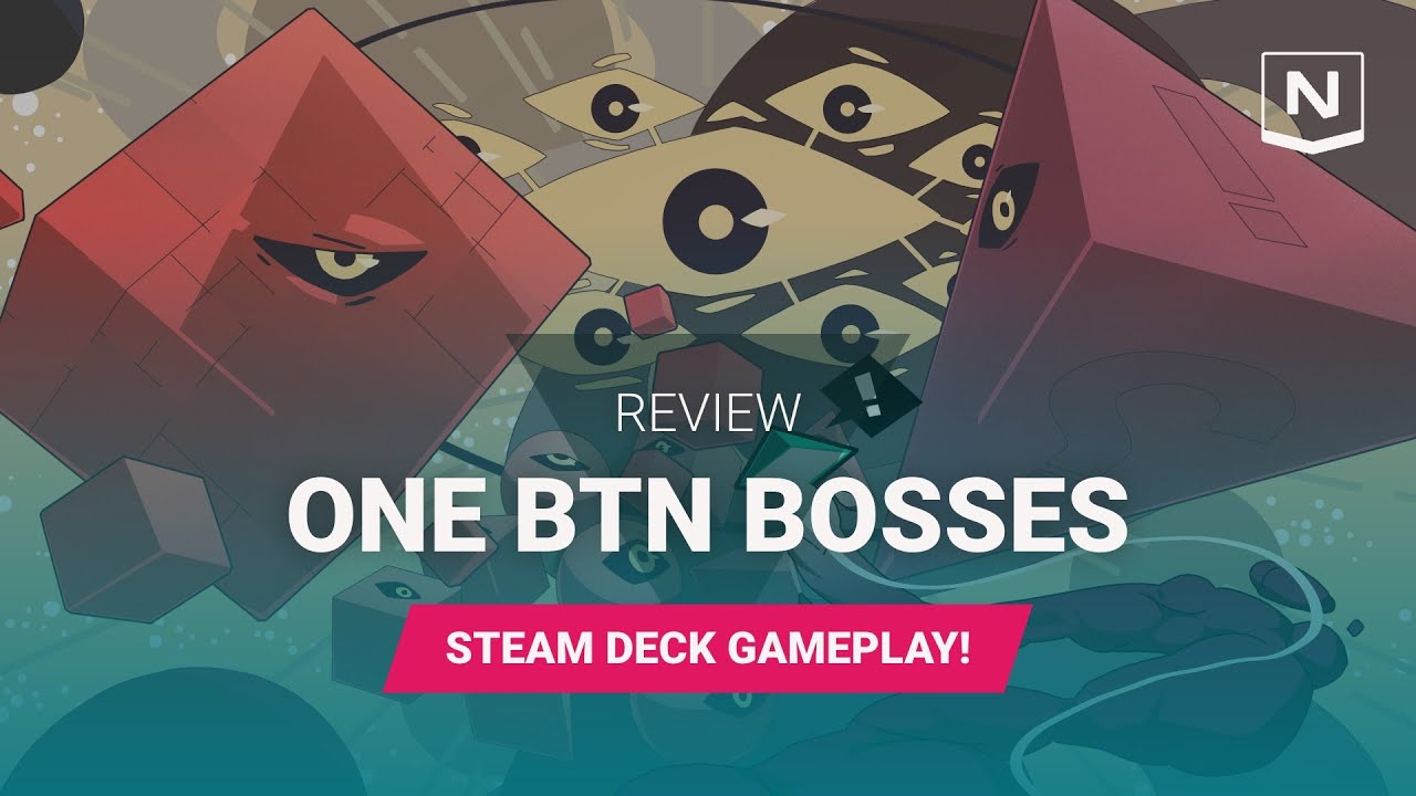 ONE BTN BOSSES Review! How do you control a shoot em up with a single button? (Steam Deck Gameplay)
