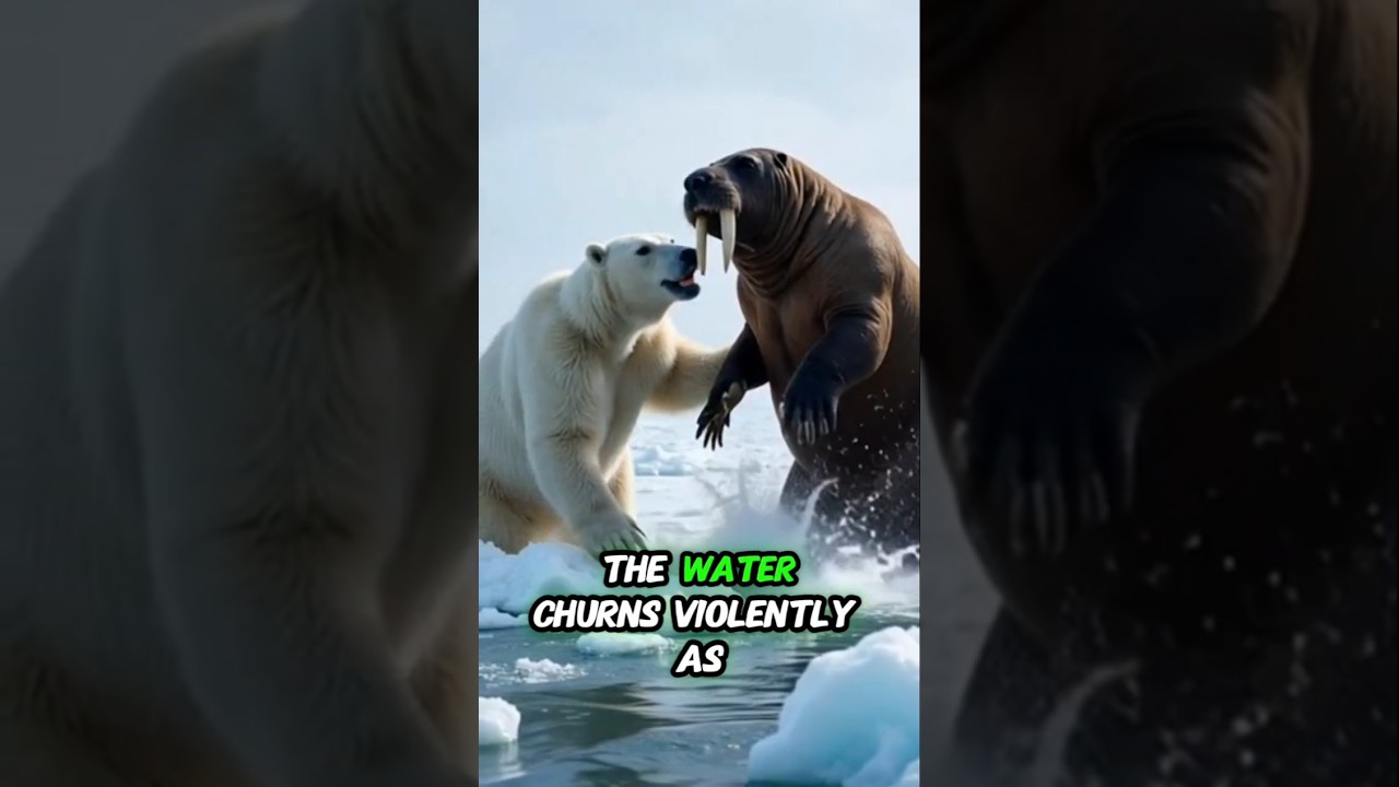 Polar Bear vs Walrus &mdash; Arctic Sea Battle | Epic Wildlife Showdown