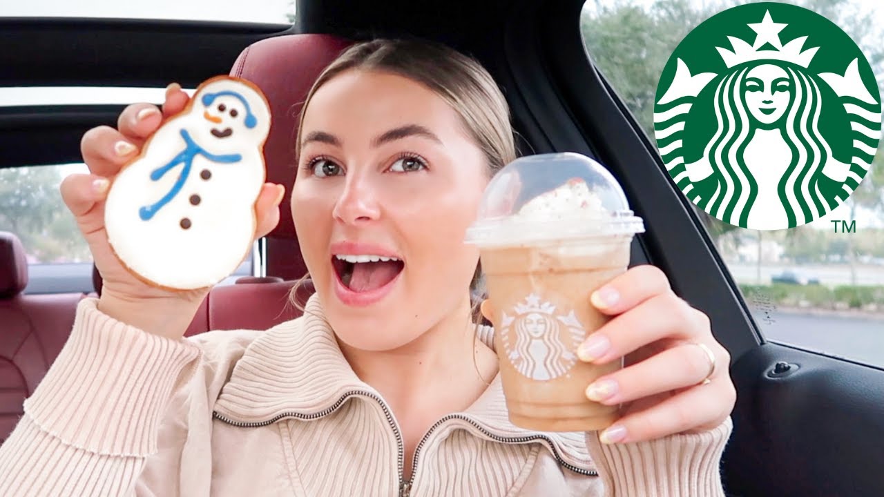 NEW STARBUCKS HOLIDAY MENU DRINKS & TREATS 2021 | New Sugar Cookie Almondmilk Latte Review