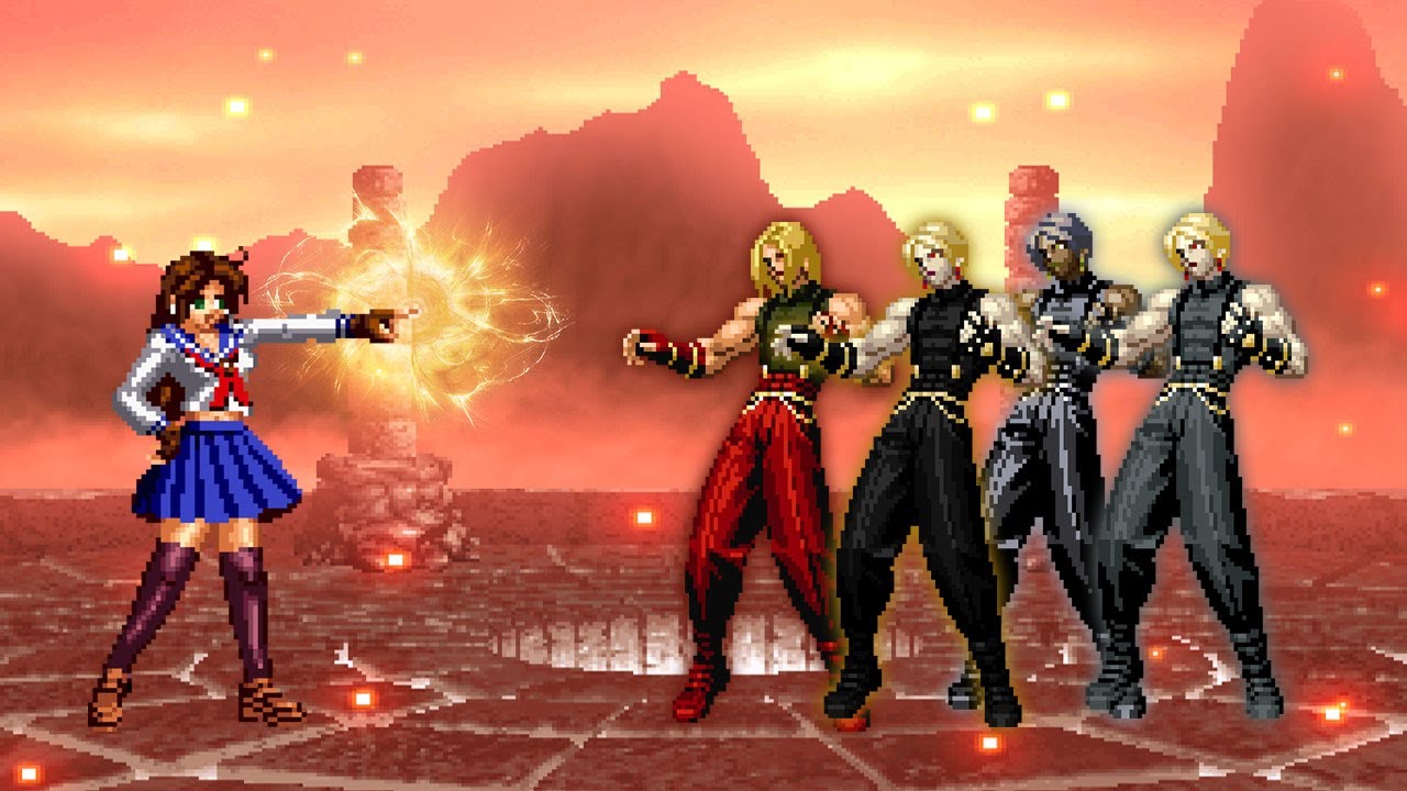 [KOF Mugen] Asuka Vs Adel Team