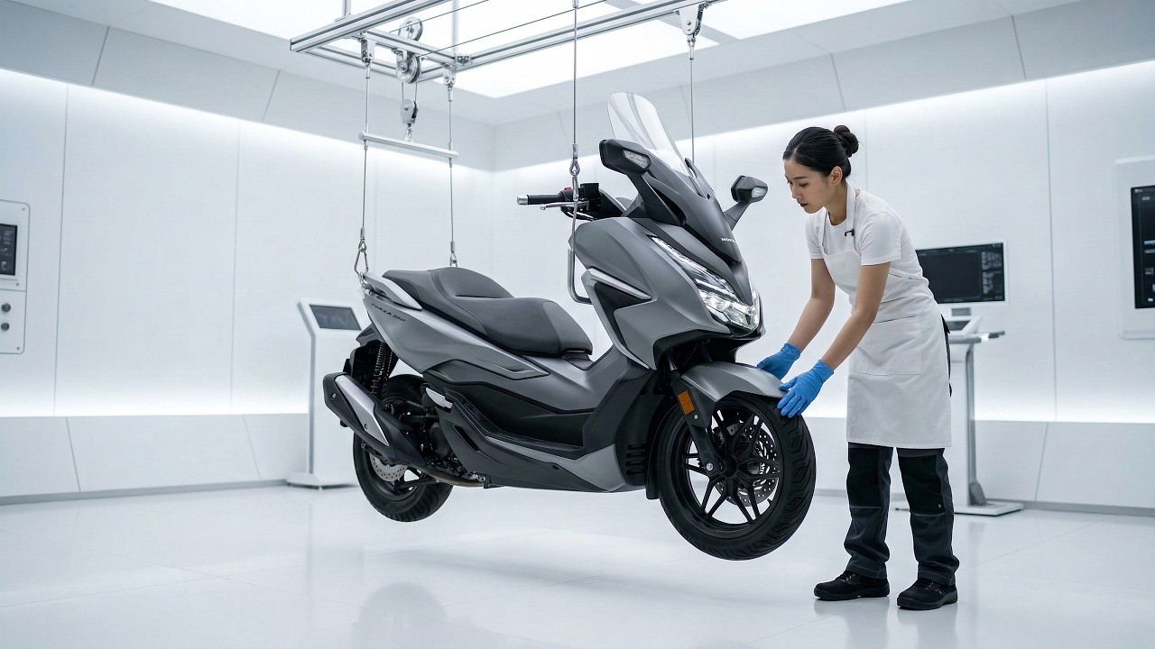HONDA FORZA 350 修理復元 | 損傷マキシスクーター再構築