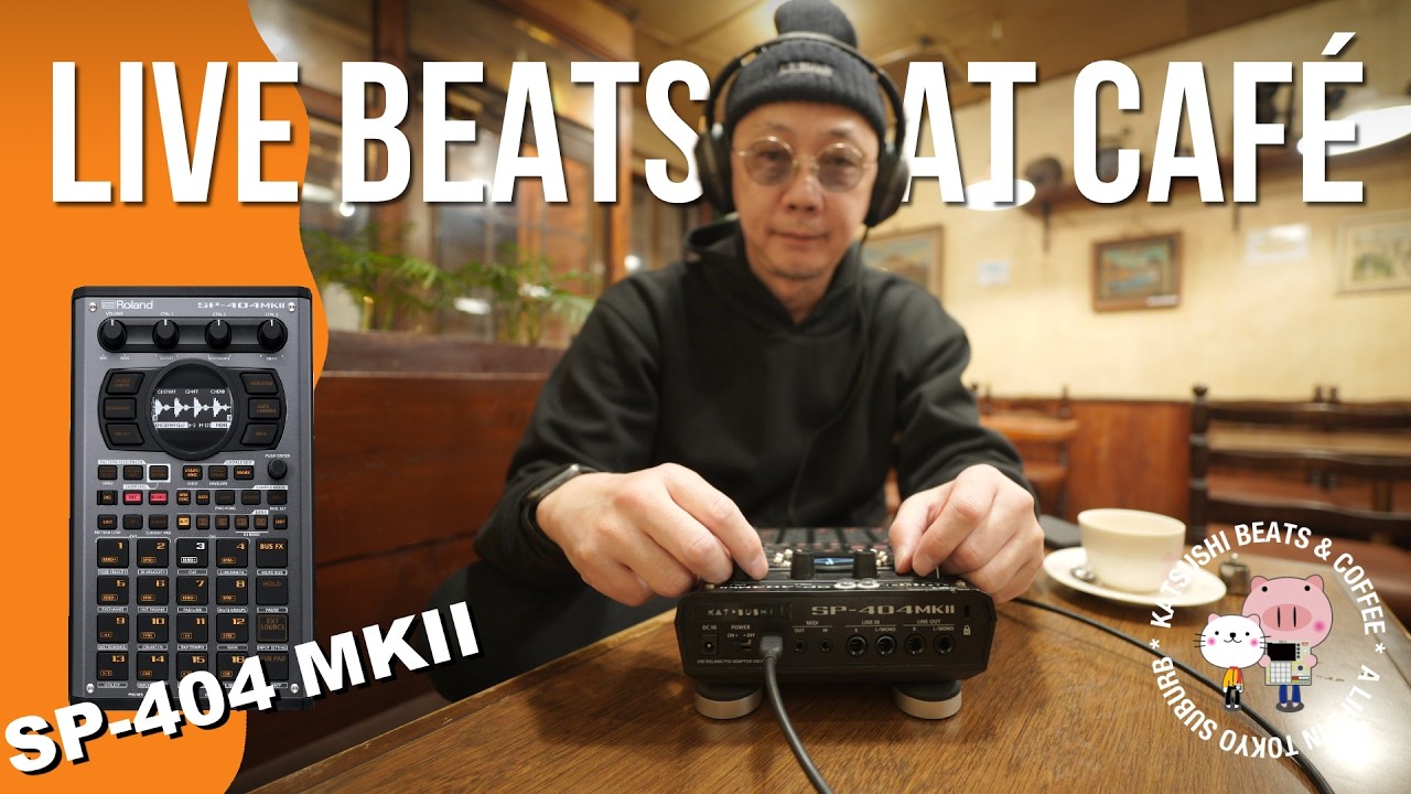 Flip Beat Session at Café Part 4 | ROLAND SP-404 MKII | 4 BEATS