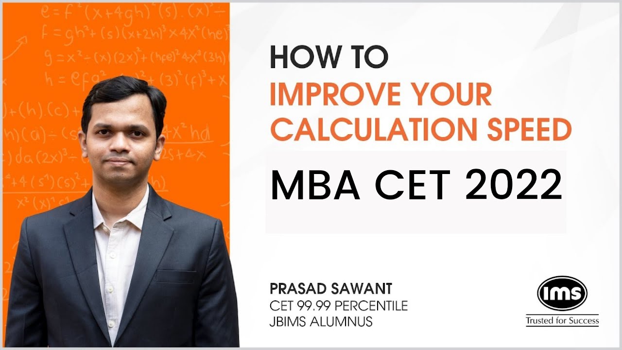 🔶MBA CET 2024 - Improve your Calculation Speed ft. Prasad Sawant CET 99.99%iler
