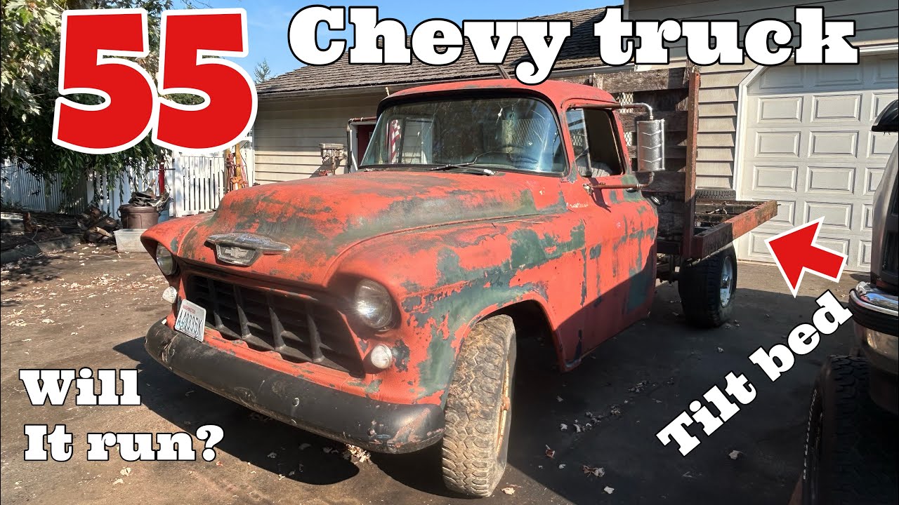 Поедет ли? Грузовик Chevrolet 1955 года простоял 23 года!