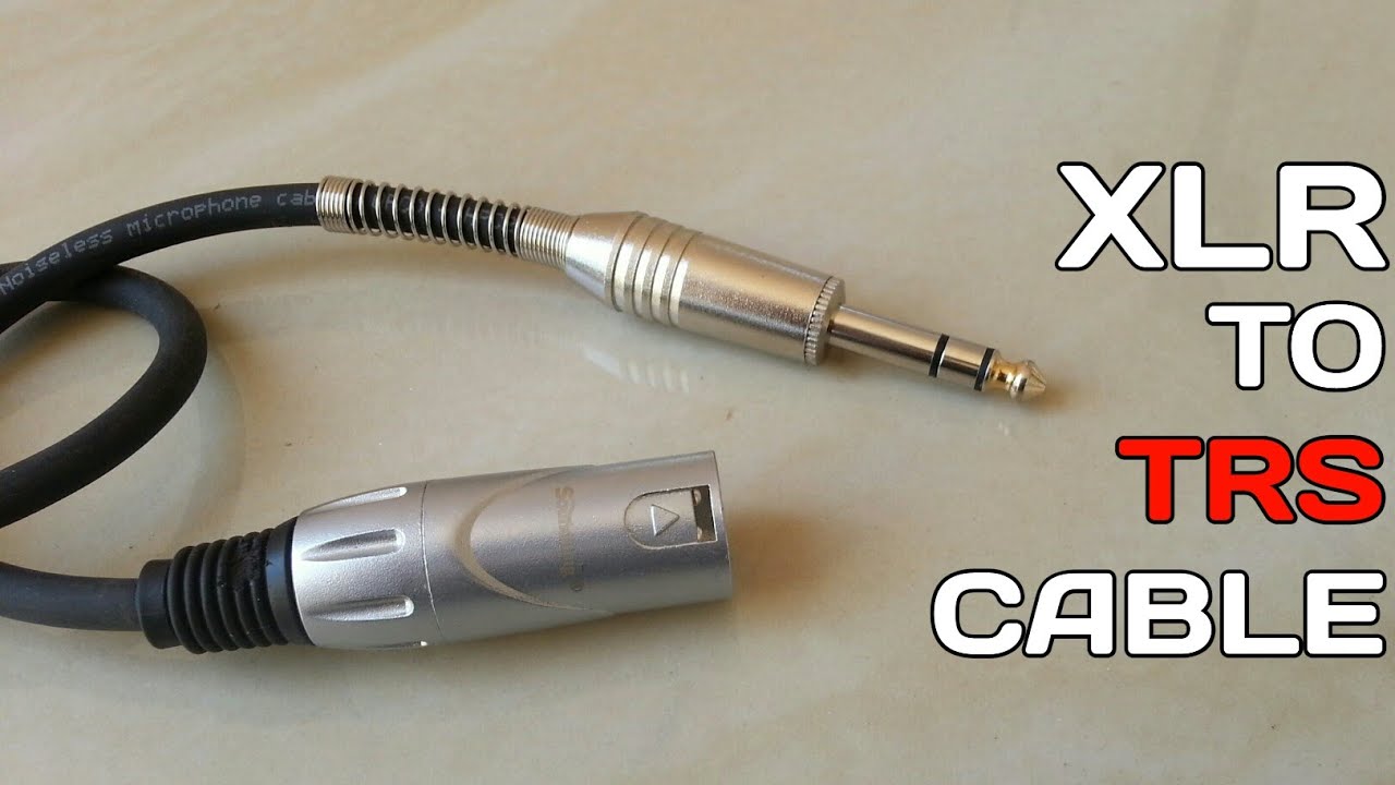 How to make XLR to TRS Cable