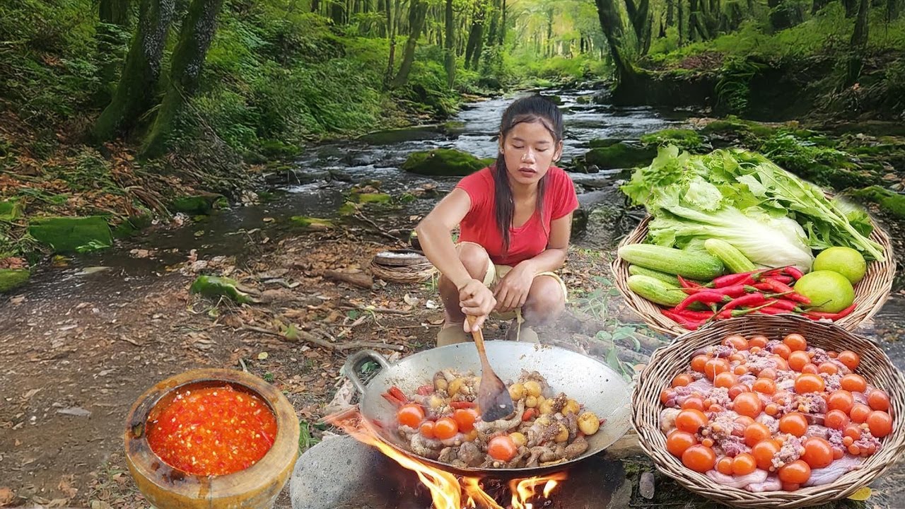 Cooking chicken stomach with special recipe for eating