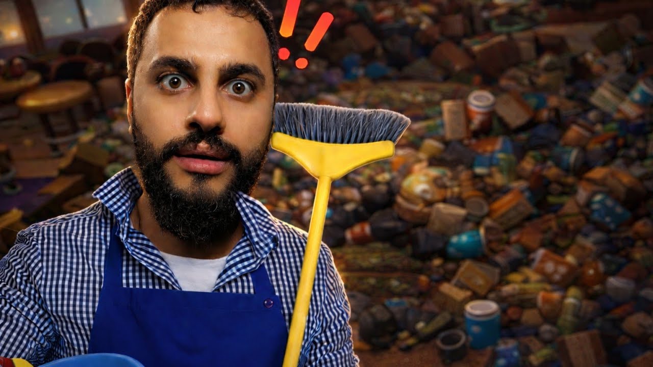 مكاني يحتاج له تنظيف عميق 🧼 | لعبتين عن النظافه 🫧🧹