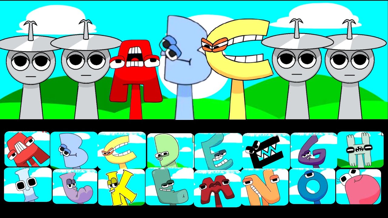 All Phases in New Incredibox Sprunki Oc A From  1 to Phase 2 A B C D E F G H I 