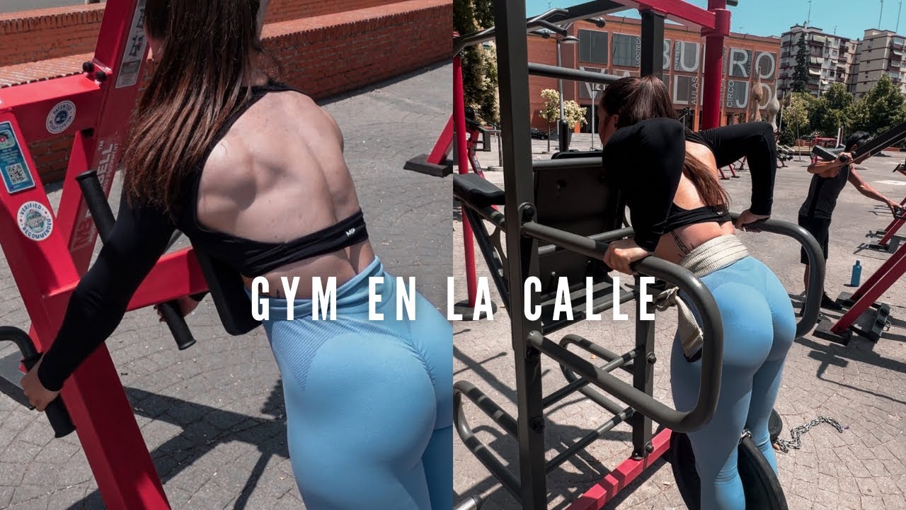 PROBANDO gimnasio EN LA CALLE / NUEVO GYM AL AIRE LIBRE EN MADRID