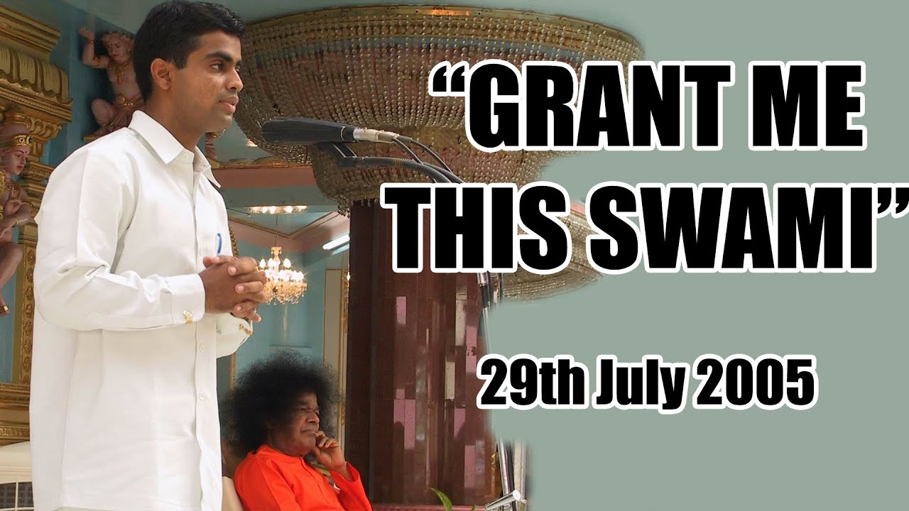 How To Be Happy l Speech In Sathya Sai's Presence On 29-07-05
