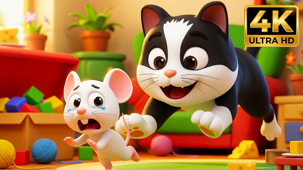 Meow Meow Billi Kerti Meow | म्याऊँ म्याऊँ बिल्ली करती म्याऊँ | Hindi Rhyme | Nursery Rhyme For Kids