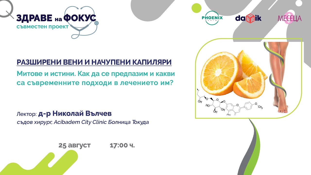 Разширени вени и начупени капиляри - проект 