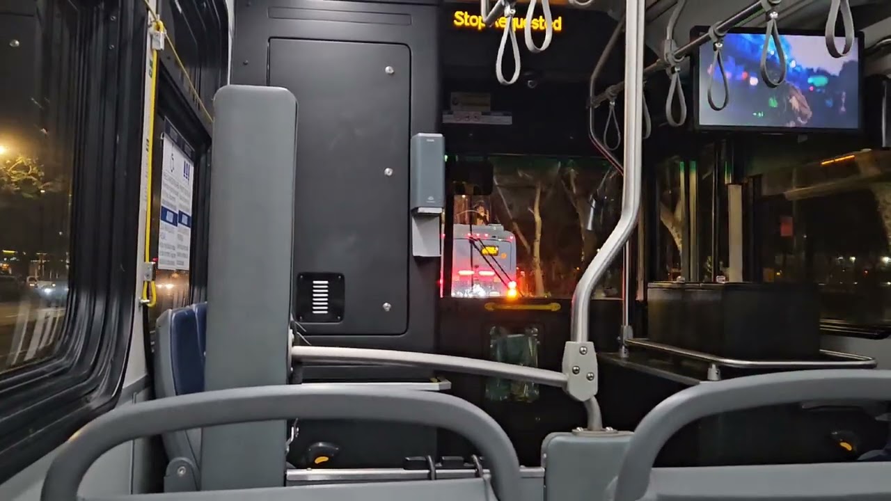 Riding the ART BYD bus back to the hotel from Disneyland. Anaheim California 10/29/23
