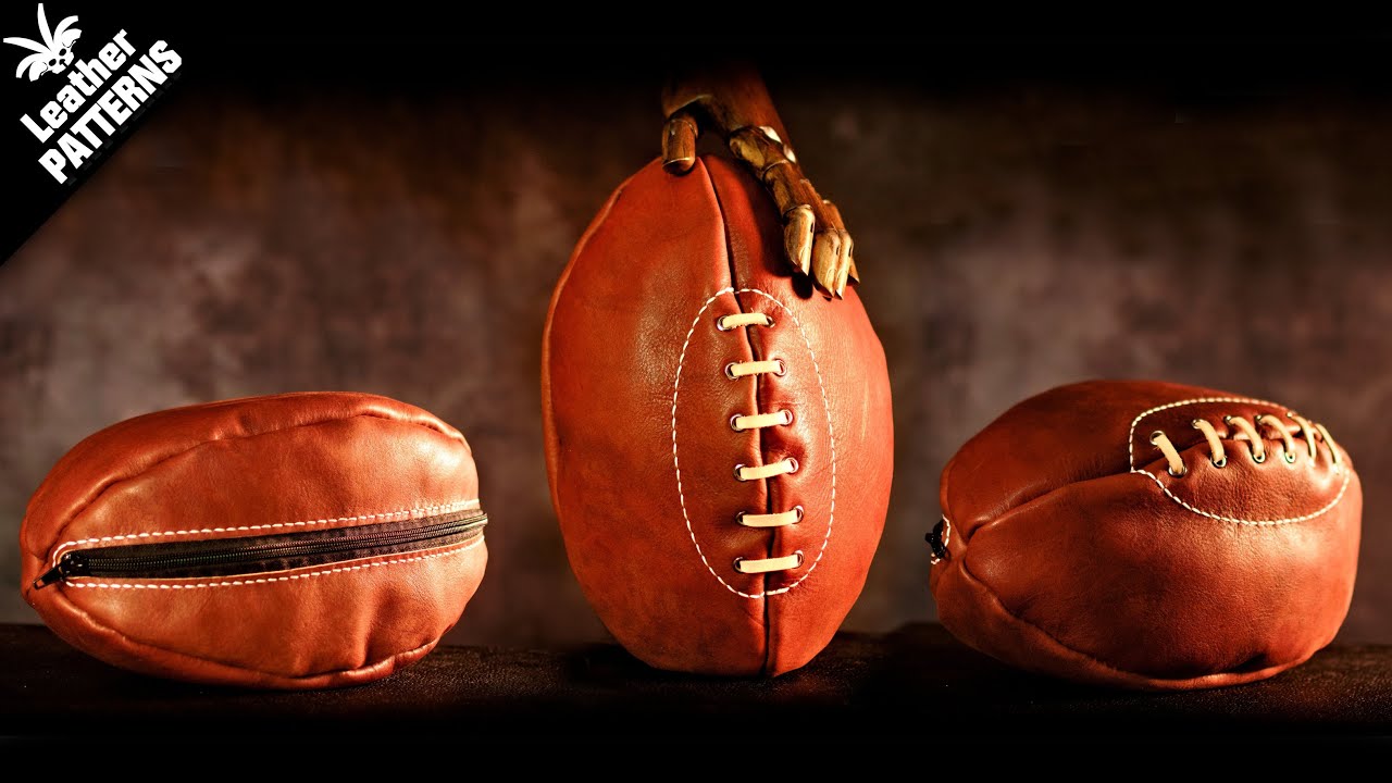 Football ball toiletry bag tutorial