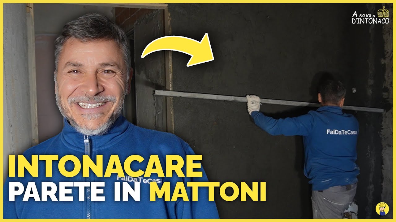 COME INTONACARE UNA PARETE IN MATTONI | A Scuola D'intonaco