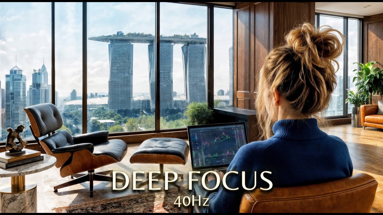 BILLIONAIRE WORK ROUTINE — Deep Focus Music for High Achievers [40Hz Gamma Waves]
