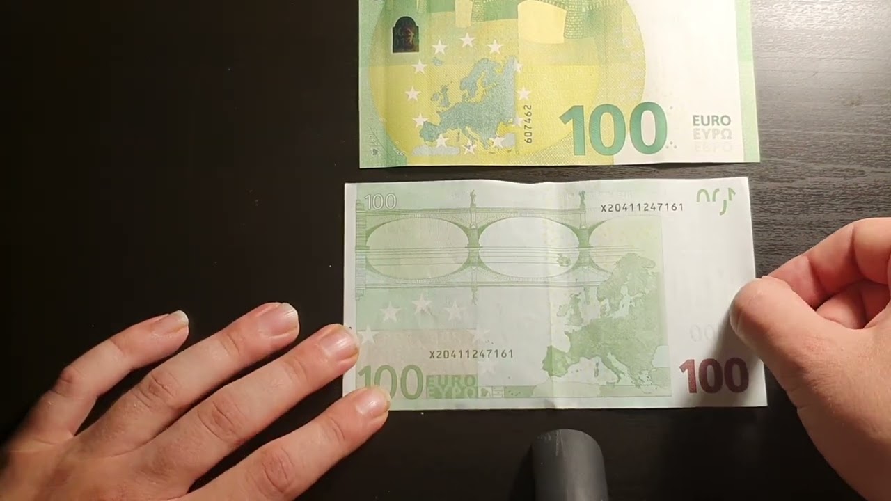 Alter und neuer 100 Schein im Vergleich - Unterschiede und Falschgeld erkennen