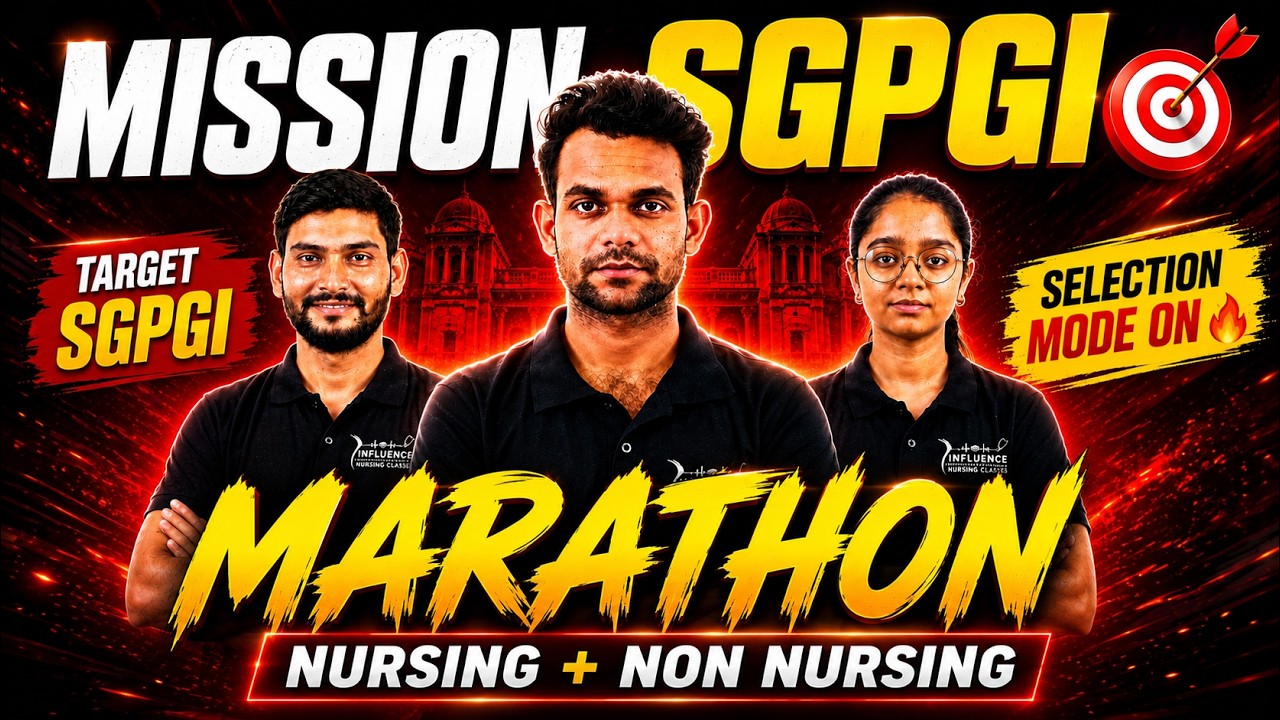 🔥 MISSION SGPGI 🎯 | MARATHON | Nursing + Non-Nursing | Selection Mode ON 🚀 #sgpgi #nursingofficer
