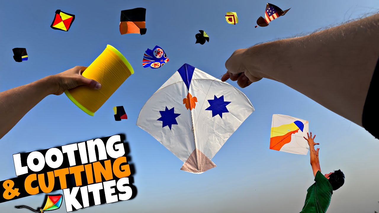 Catching And Cutting Others Kites From Roftop 🥵End Level Mahol || Hamza Chamero 😁Ny End Kr Dia ! 