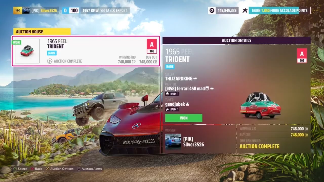 Forza Horizon 5: Auction House Sniping Peel Trident! (Xbox Series S!)