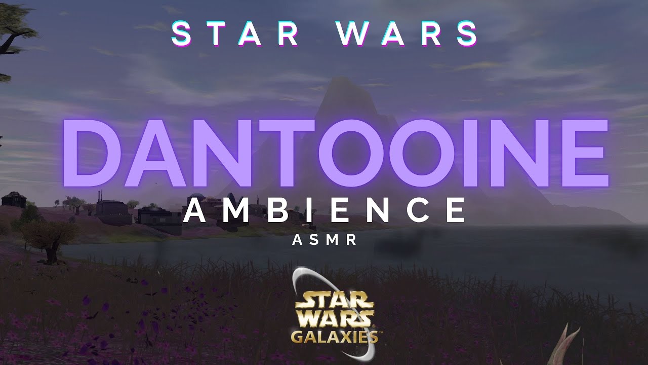 DANTOOINE'S PURPLE PLAINS (Star Wars Galaxies) 🌊 Ambient Rain & Ocean ASMR for Relaxation & Sleep