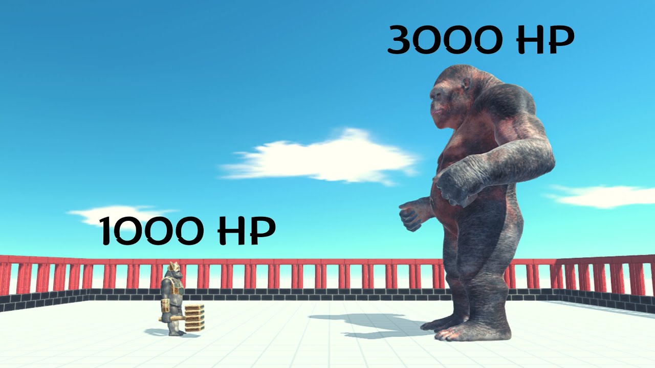 1000 HP Ghor Hammer Vs 3000 HP Every Giant Unit ARBS | Animal Revolt Battle Simulator