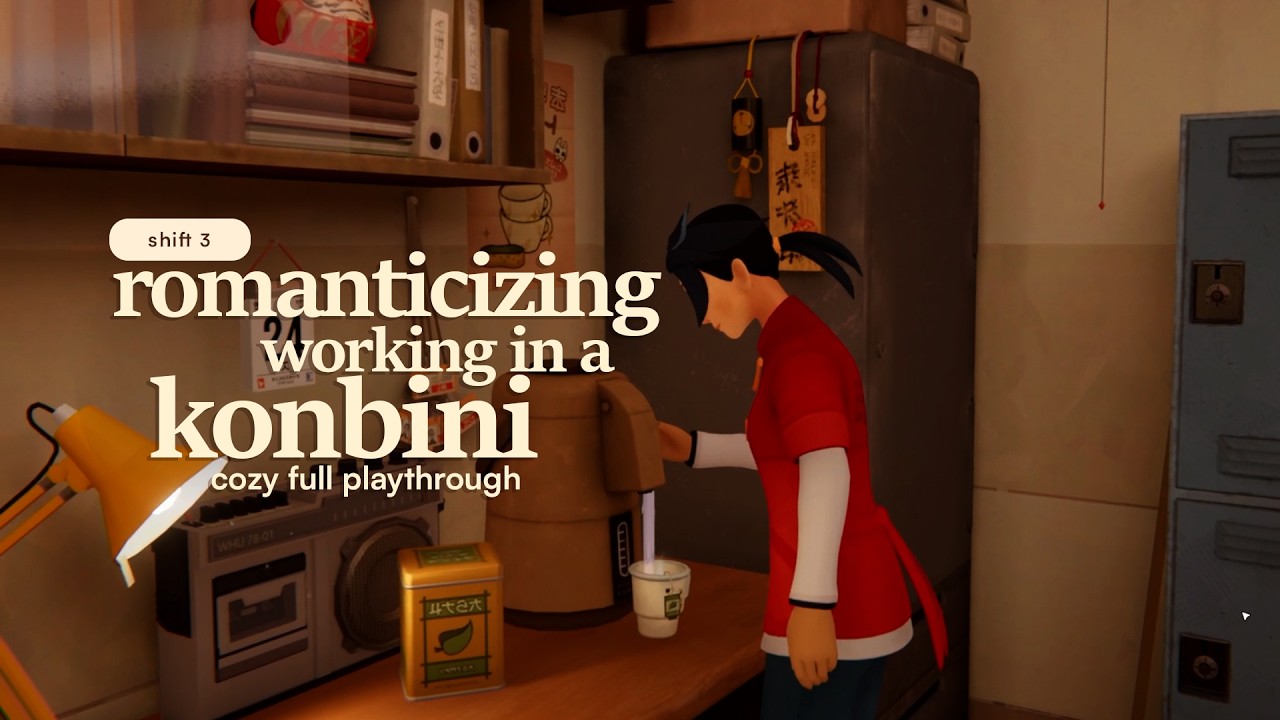 a cozy night shift in rural japan~ 📦 | inkonbini episode 2 🏪