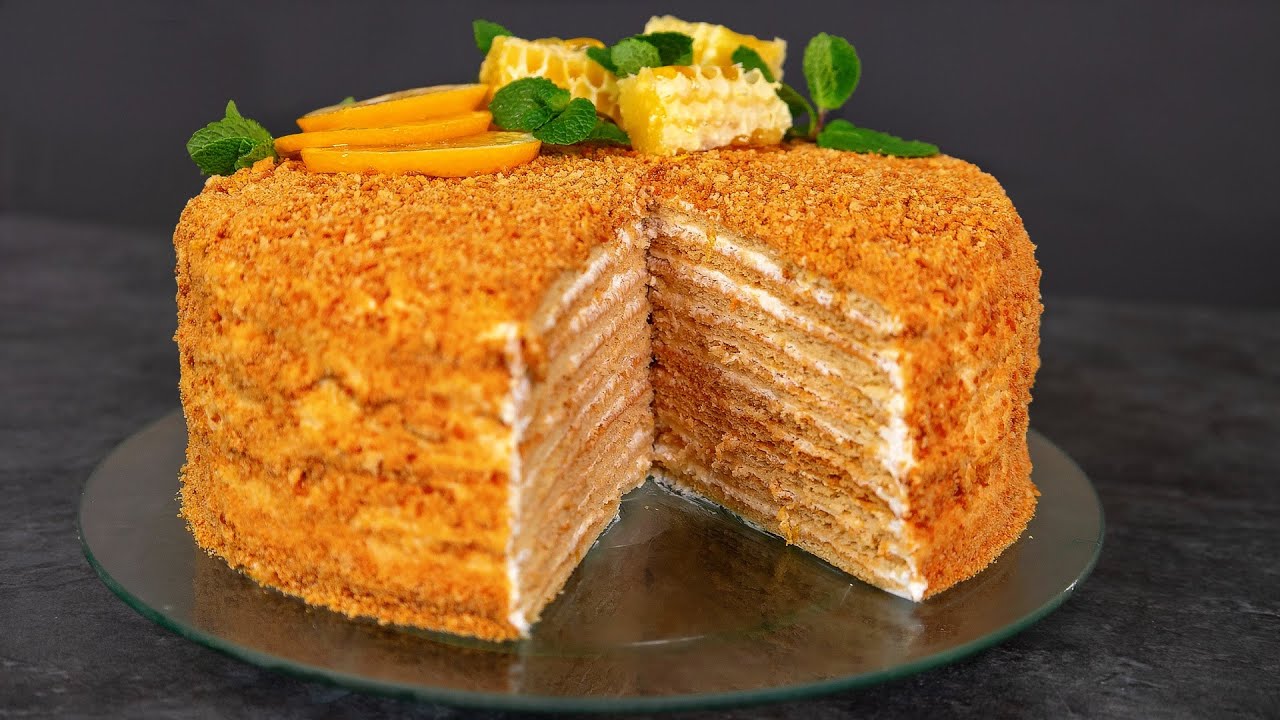 Tender Honey cake! The simplest products and an incredible result
