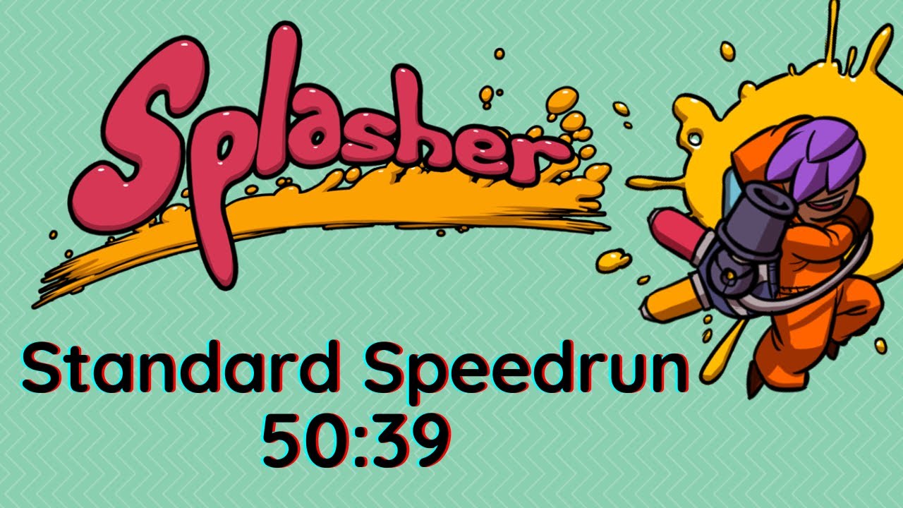 Splasher - Standard Speedrun in 50:39 | Platinum Medal [PS5]