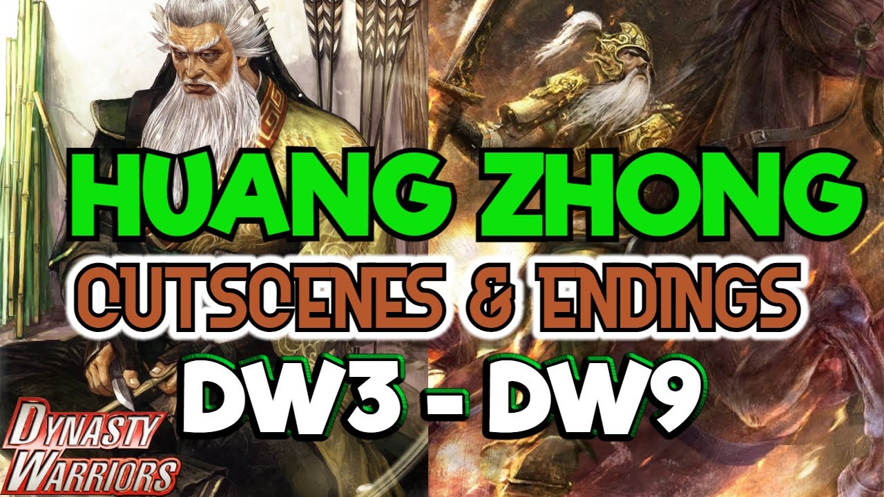 Huang Zhong ALL Cutscenes & Endings - Dynasty Warriors - 4K 60 FPS