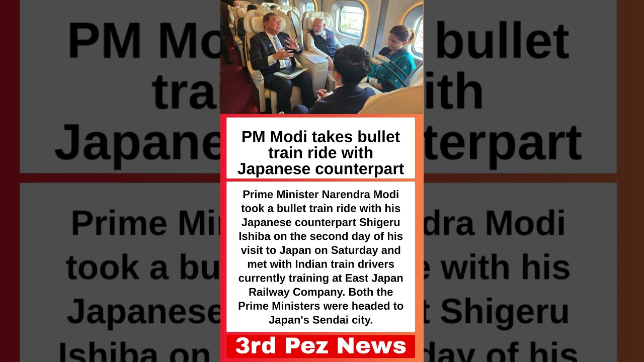 PM Modi takes bullet train ride with Japanese counterpart