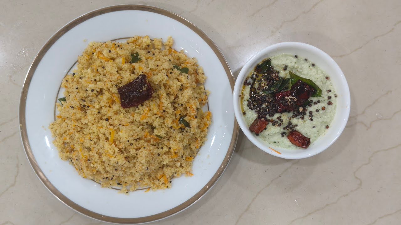 Healthy break fast / carrot upma / 