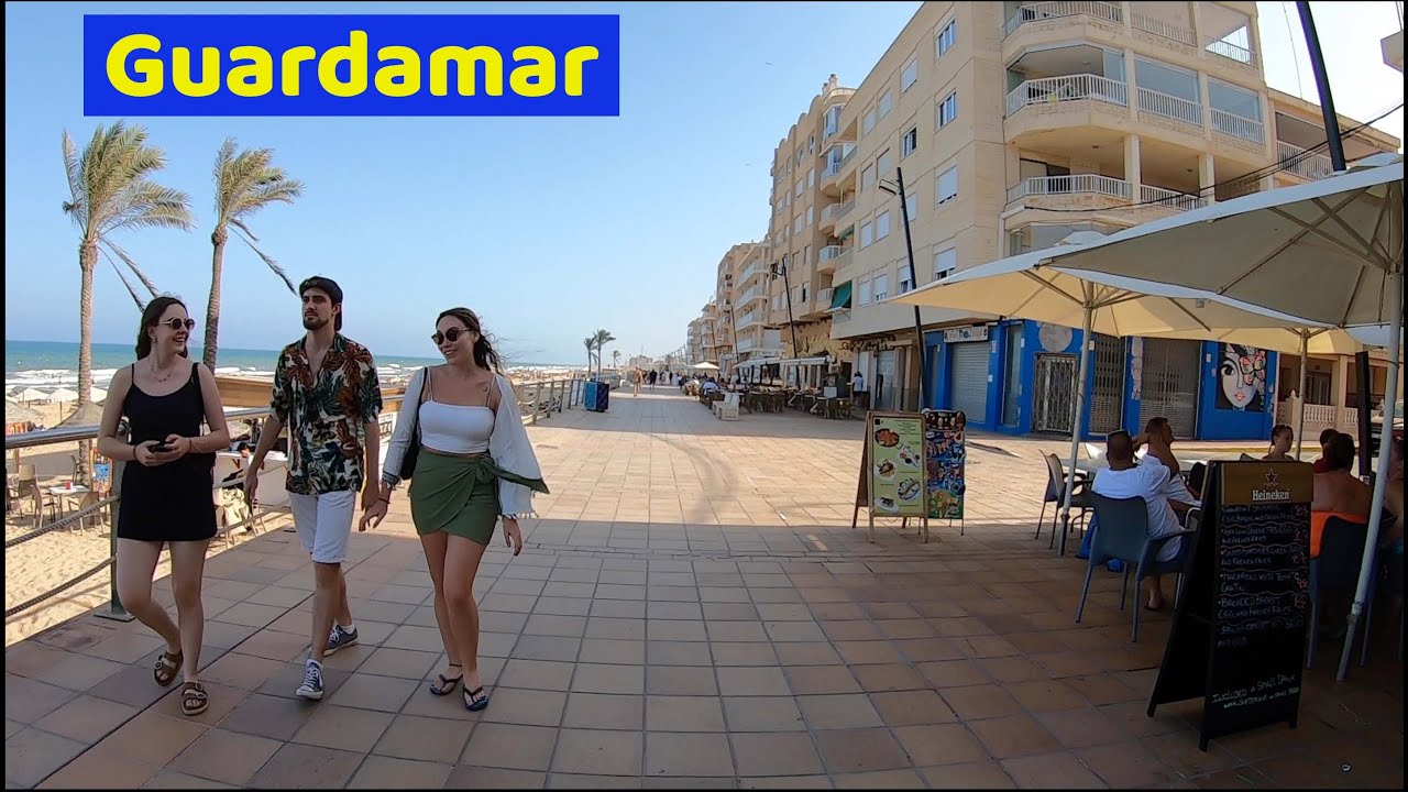 Guardamar del Segura, Costa Blanca, Spain⎮Early Evening Walking Tour⎮Promenade Summer Vibe ☀️🇪🇸