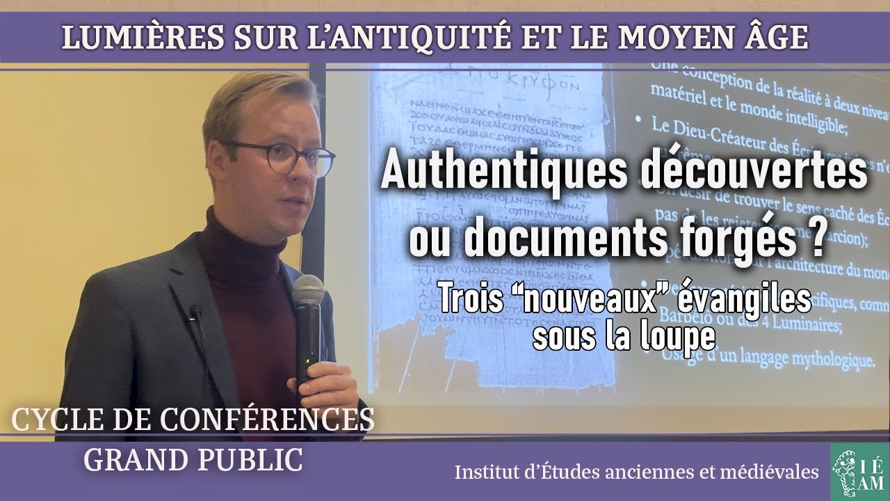 Conférences grand public - Philippe Therrien : « Trois “nouveaux” évangiles sous la loupe ».