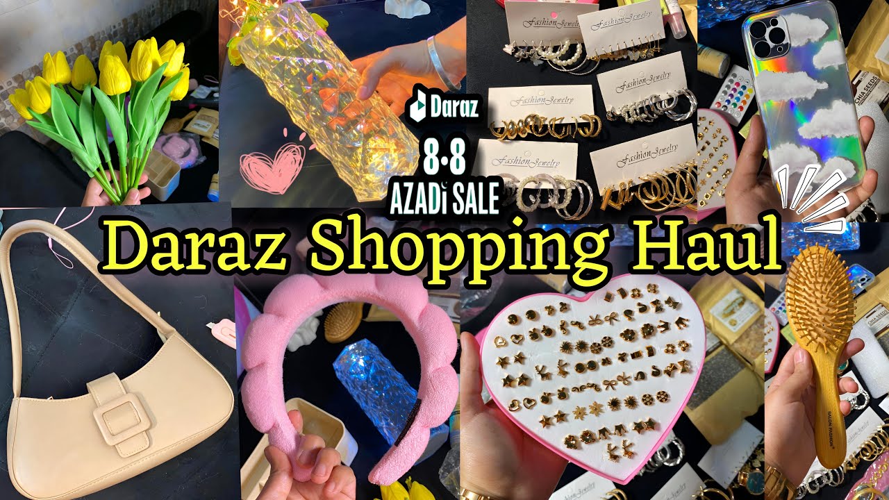 *Huge* Daraz Shopping Haul 🛍️Daraz Azadi Sale 🇵🇰 8-8
