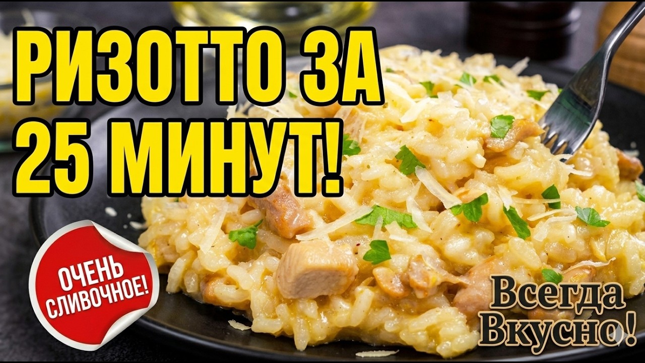 РИЗОТТО С КУРИЦЕЙ - Вкусный итальянский ужин за 25 минут. Рецепт от Всегда Вкусно!