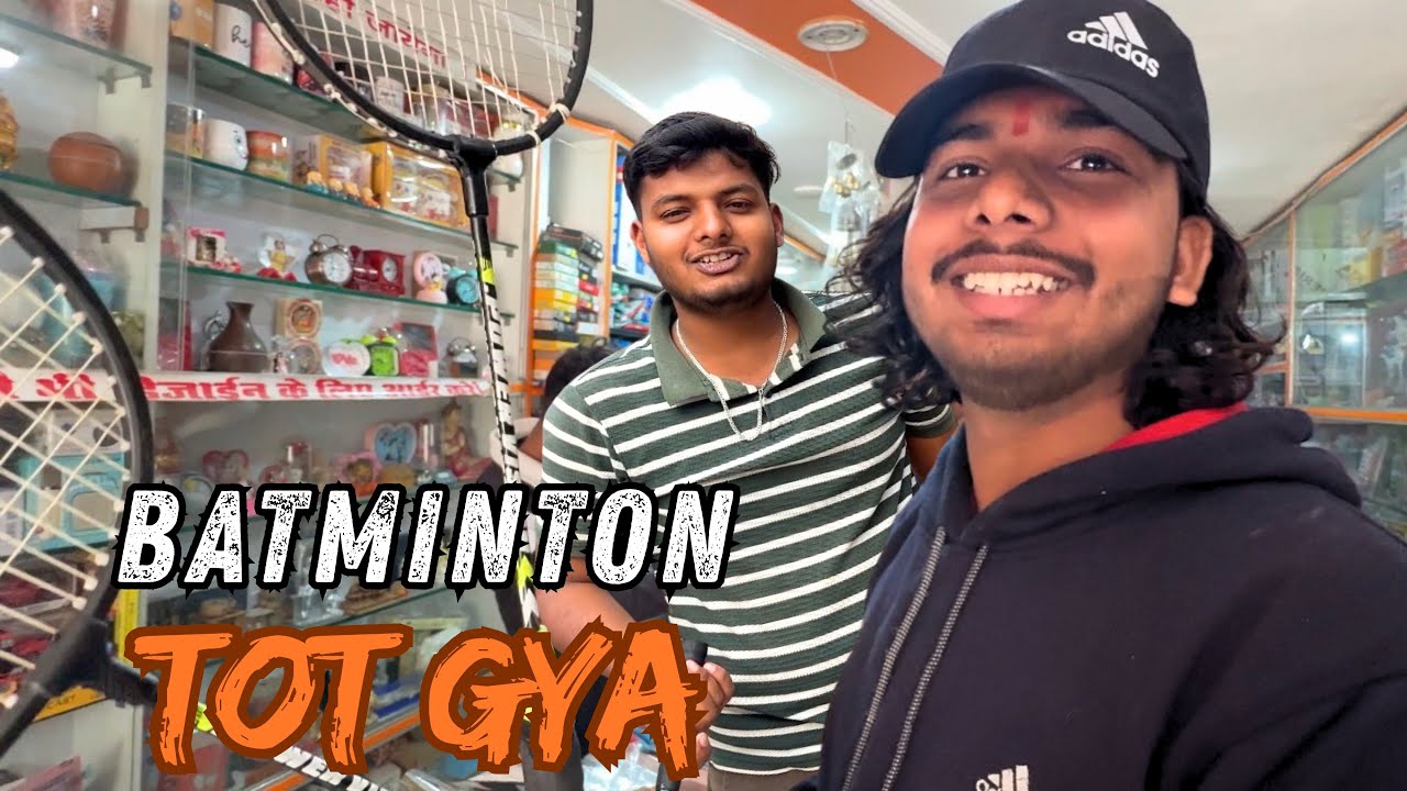 Batminton Vlog || Aaj Bhai Ka Batminton Tot Gaya🥲