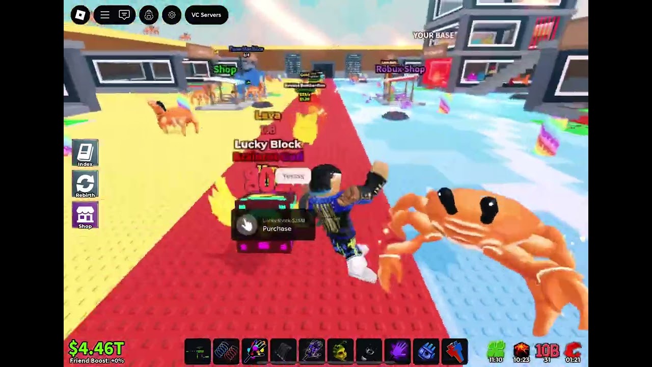 Part 1 of ￼ steal a brain rot admin abuse  #roblox #stealabrainrot ￼