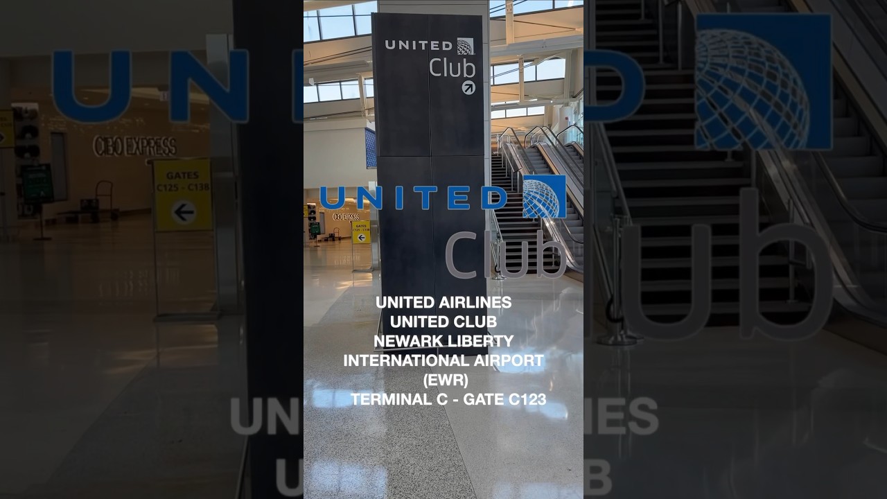 United Club - Newark Liberty International Airport (EWR) - Terminal C - Gate C123 #UnitedAirlines