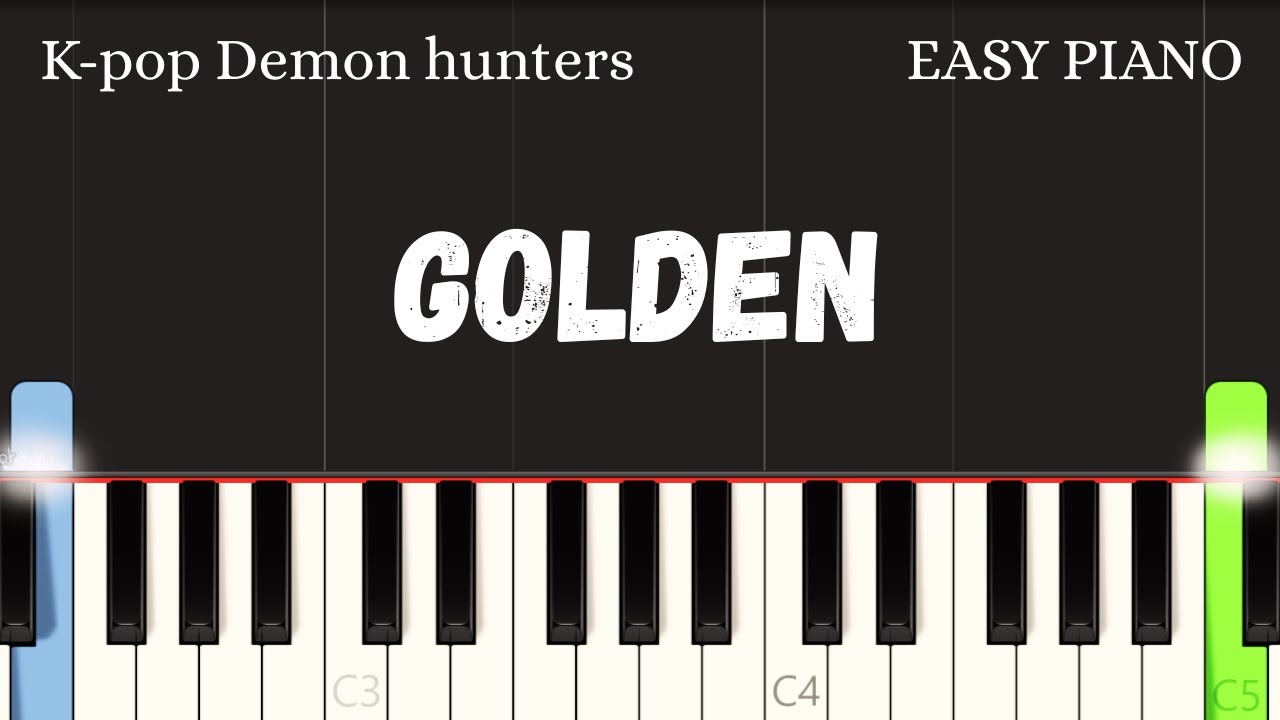 Golden – KPop Demon Hunters | Easy Piano Tutorial for Beginners