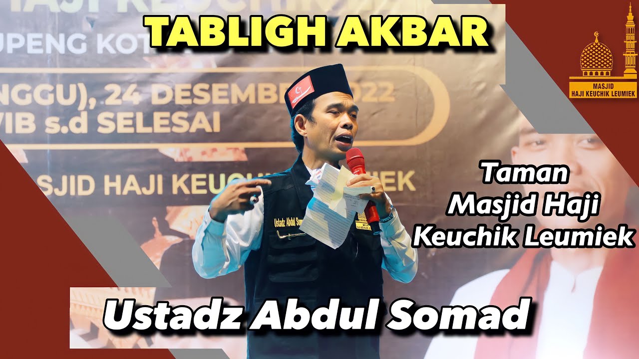 MASYAALLAH‼️TABLIGH AKBAR Al Mukarram Ustad ABDUL SOMAD di Hadiri Ribuan Jamaah di Taman Masjid KL