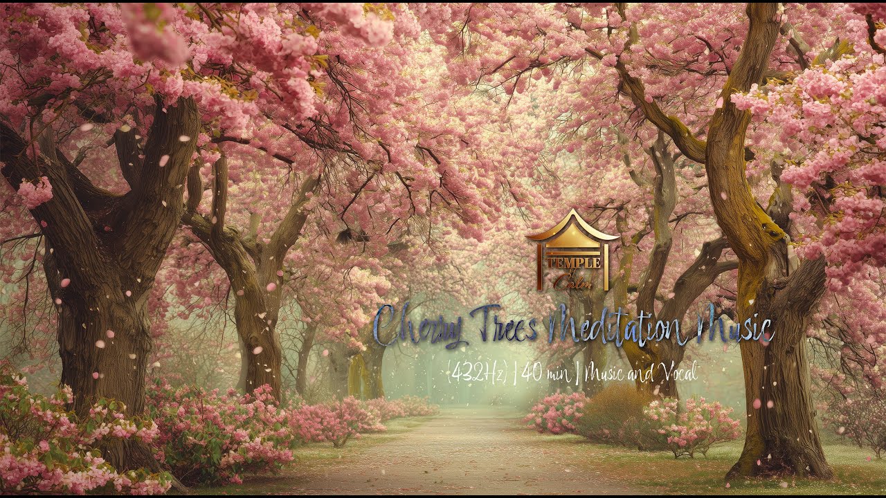 Cherry Blossom Meditation Music (432Hz) | 40 Minutes | Petal Rain Serenity