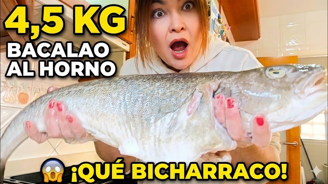 Bacalao Entero de 4,5 KG al Horno: El Truco para que Quede Increíblemente Jugoso