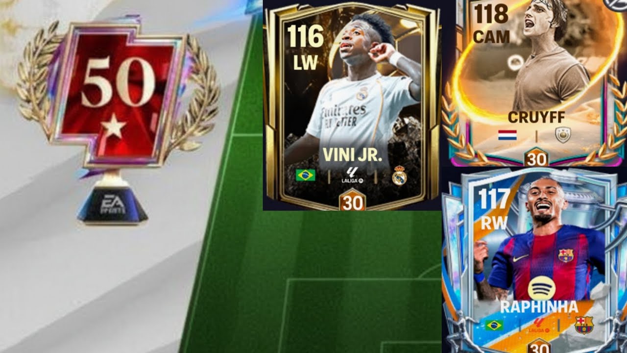 111 VINI, 113 CRUYFF & 112 RAPHINHA 🥶50 STAR - HEAD TO HEAD
