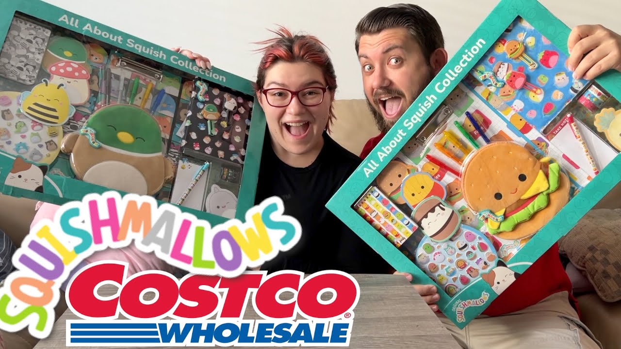 BACK TO SCHOOL SQUISHSMALLOWS SUPPLIES! | Squishmallow Hunting at Costco