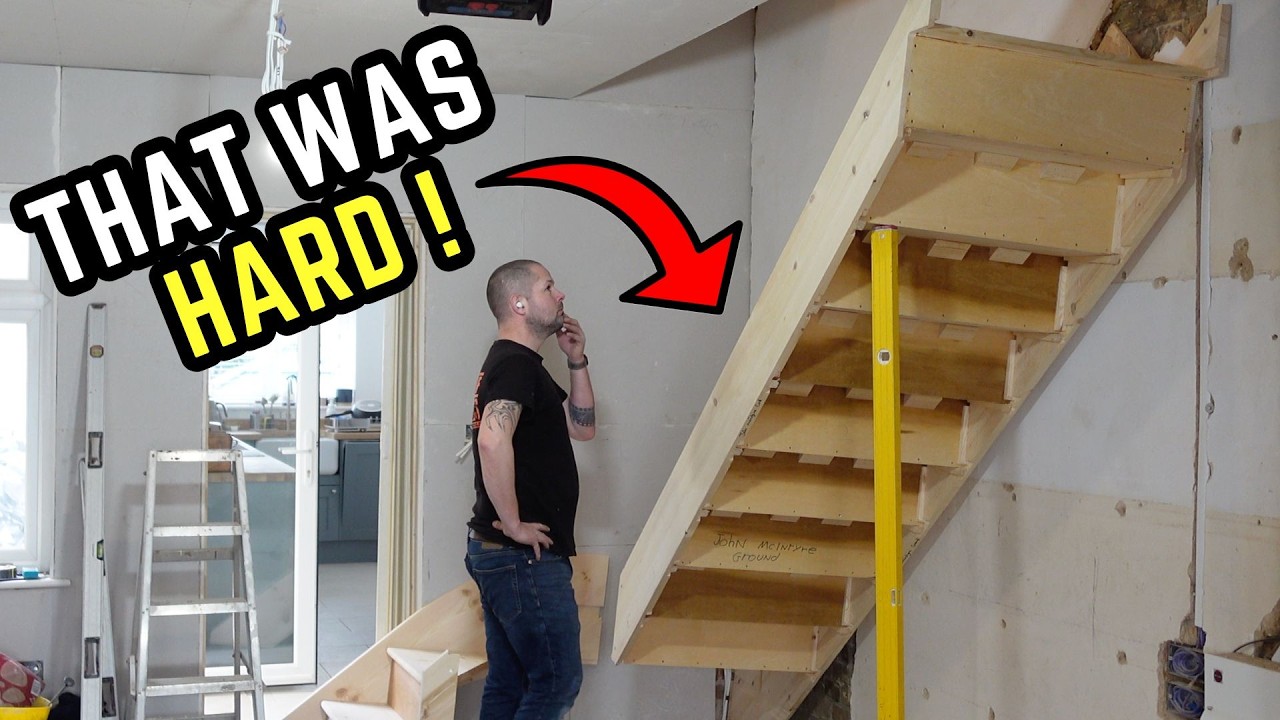 Installing a Staircase Alone… Not Easy