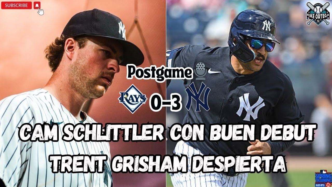 YANKEES regresa a la VICTORIA | CAM SCHLITTLER lanza FUEGO🔥⚾ en debut | Trent GRISHAM ya BATEÓ
